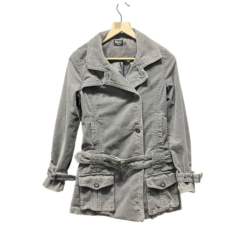 Vintage 90's Women's Cargo Belted Jacket Coat SIZE Medium